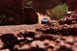 Nasser al Attiyah (driver) and Timo Gottschalk (co-driver) in action during the 3rd stage of Dakar Rally 2011 between Tucuman and Jujuy on january 4th, 2011